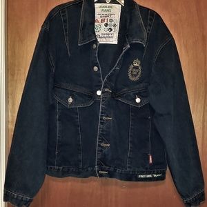 Vintage Jeanjer Spirit AB1 Blue Jean Denim Jacket Size Large